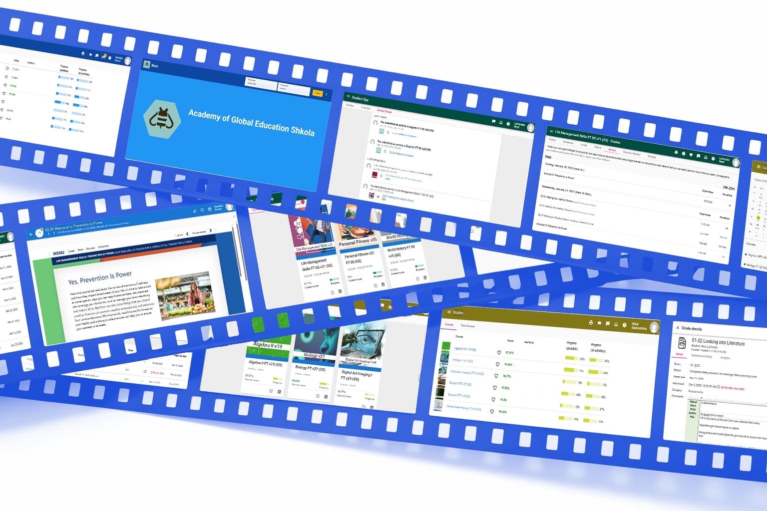 BUZZ Learning Platform Dashboard - Student View